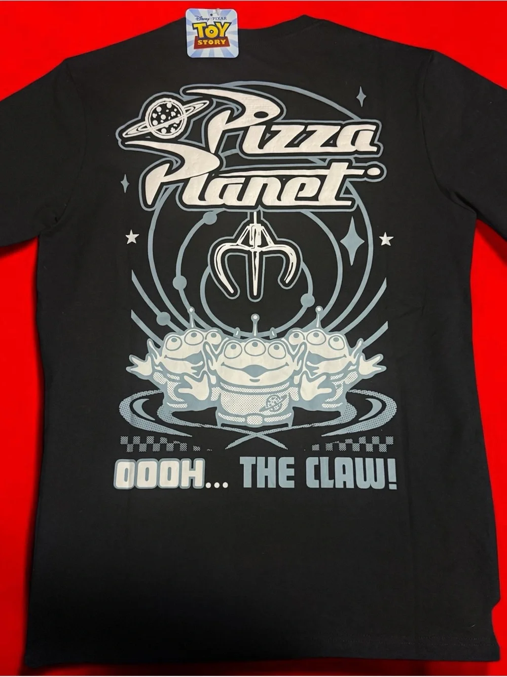 Disney Toy Story Black T-Shirt with Light Blue Graphics 👕🍕 - Picture 2 of 3